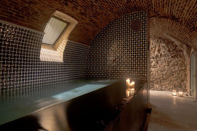 Arabian Baths Experience at Madrid's Hammam Al Ándalus with 45 minutes massage - The thermal circuit: steam room, hot pools, cold plunge, and mint tea