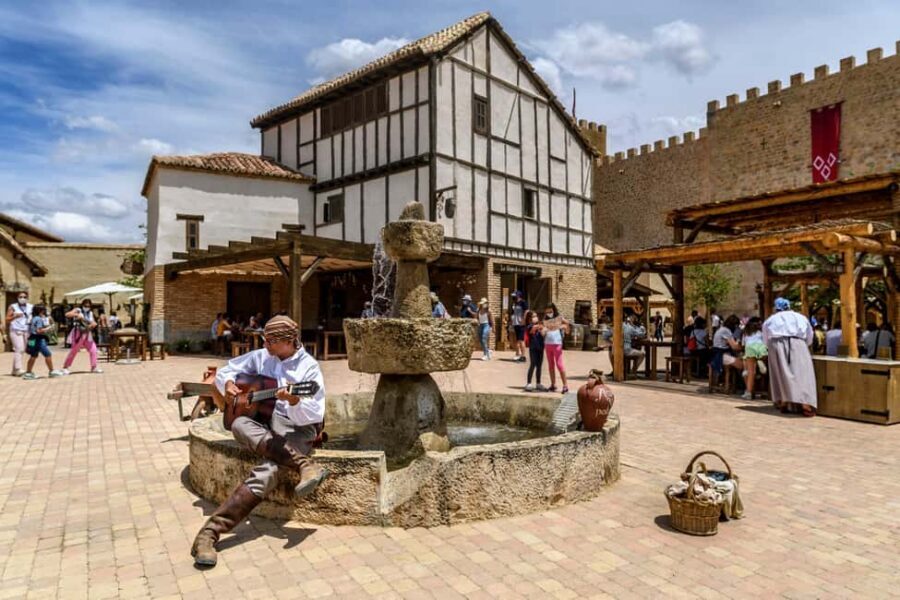 From Madrid: Entrance to Puy du Fou España & Sueño de Toledo - Getting from Madrid: Canovas del Castillo pickup to Toledo mountains